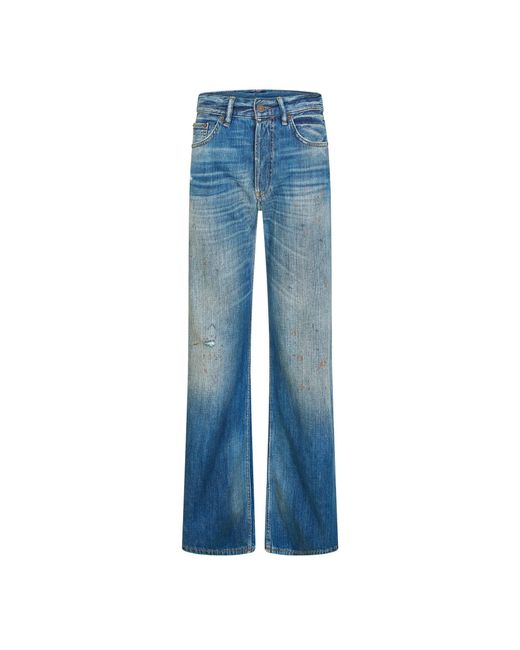 Acne Blue Wide Leg Jeans