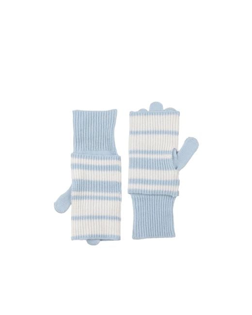 Rag & Bone Blue Striped Gloves