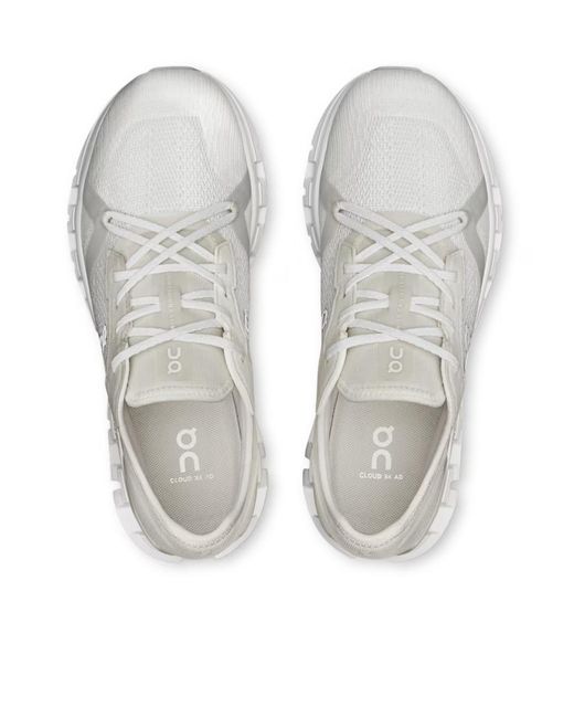On Shoes White Cloud X 4 Ad Lace-Up Sneakers