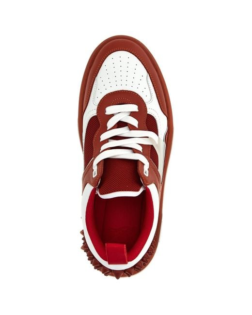 Christian Louboutin Red 'Astroloubi Flat' Sneakers for men