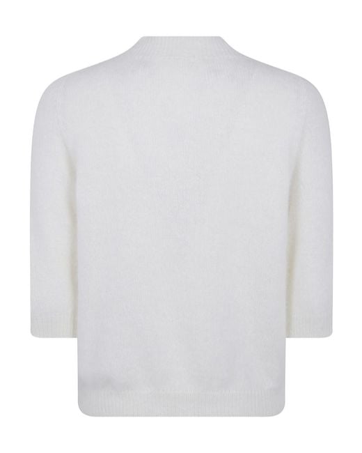 Nuur White Long-Sleeved Sweater