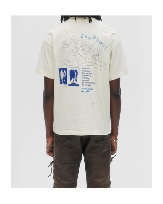 DOMREBEL White Short-Sleeved T-Shirt for men