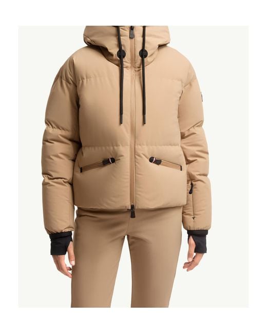 Moncler Natural Grenoble Allesaz Hooded Down Ski Jacket