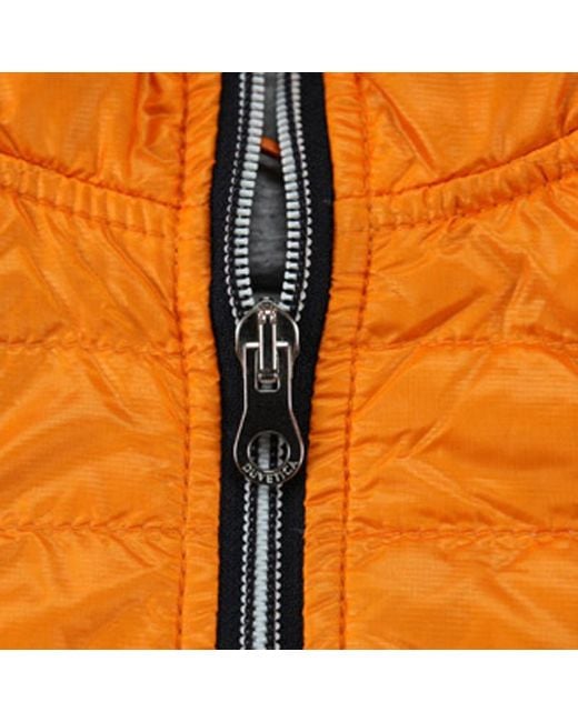 Duvetica Orange Quilted Hooded Down Jacket