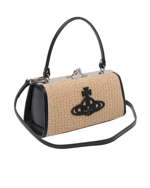 Vivienne Westwood Metallic Woven Frame Shoulder Bag