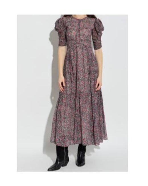 Isabel Marant Purple Floral Dress