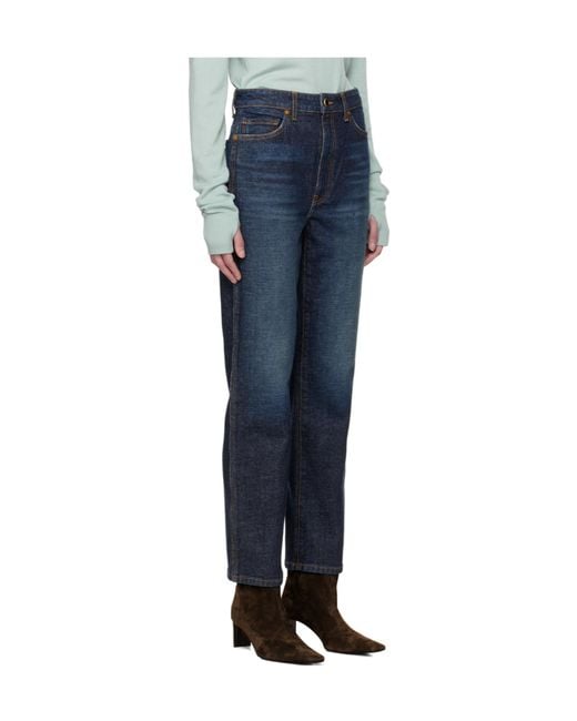 Khaite Blue Abigail Stretch Jeans