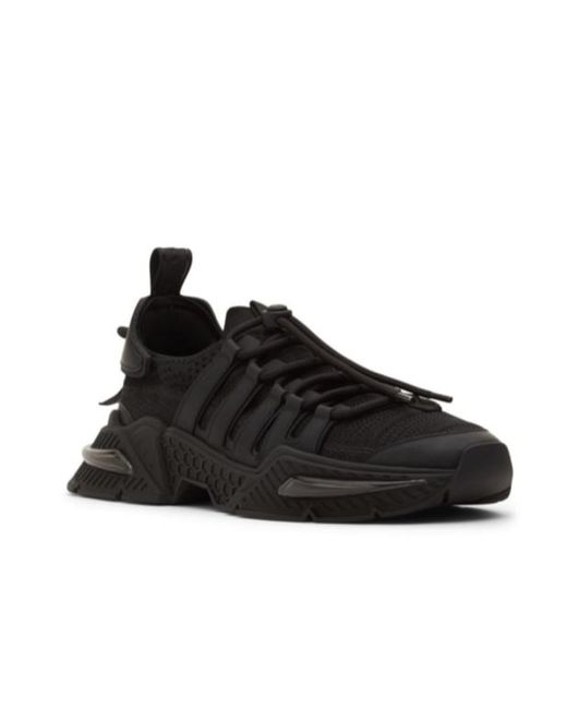 Dolce & Gabbana Black Airmaster Low-Cut Sneakers for men