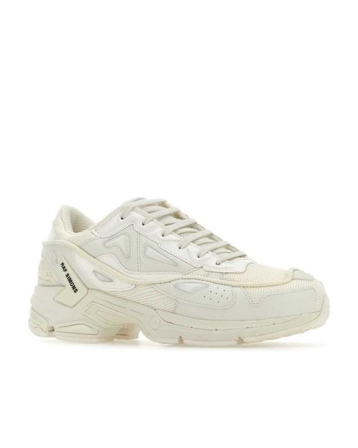 Raf Simons White Logo Logo Low-Top Sneakers for men