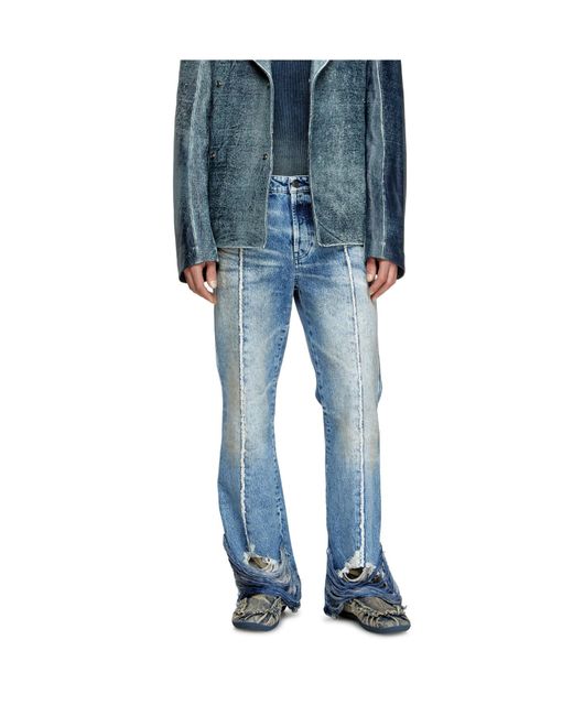 DIESEL Blue D-Buck Distressed Jeans for men