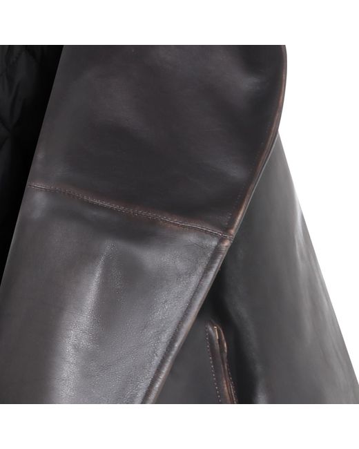 Alaïa Black Leather Hooded Biker Jacket