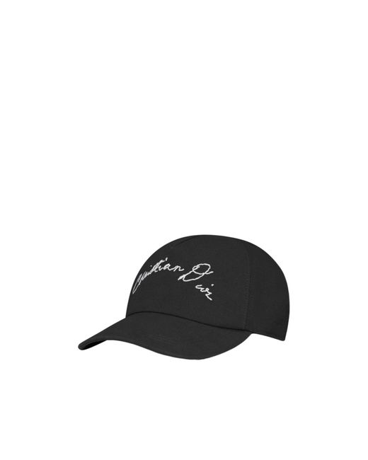Dior Black Homme Logo Patch Baseball Cap for men