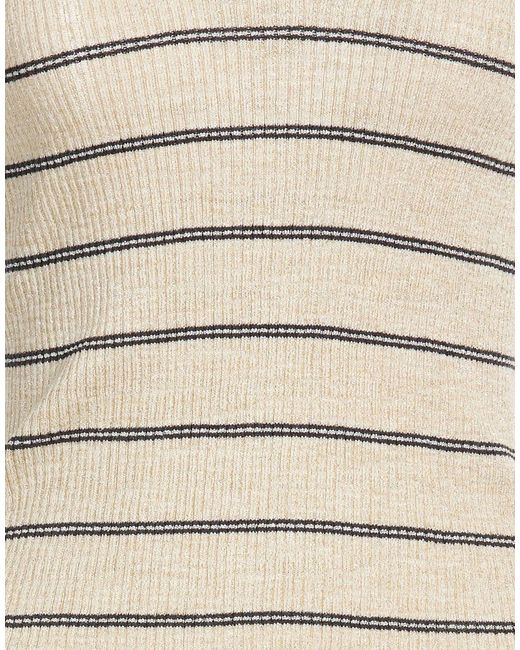 Brunello Cucinelli Natural Top Linen, Polyester, Metallic Fiber, Polyamide