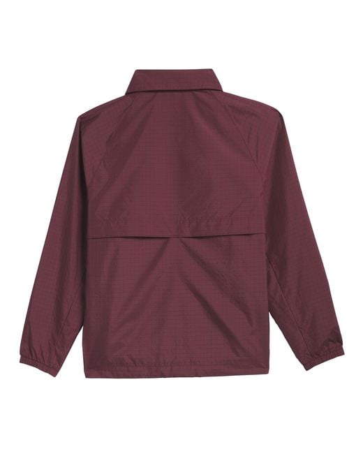 Adidas Originals Purple Checkered Collared Zipup Jacket for men