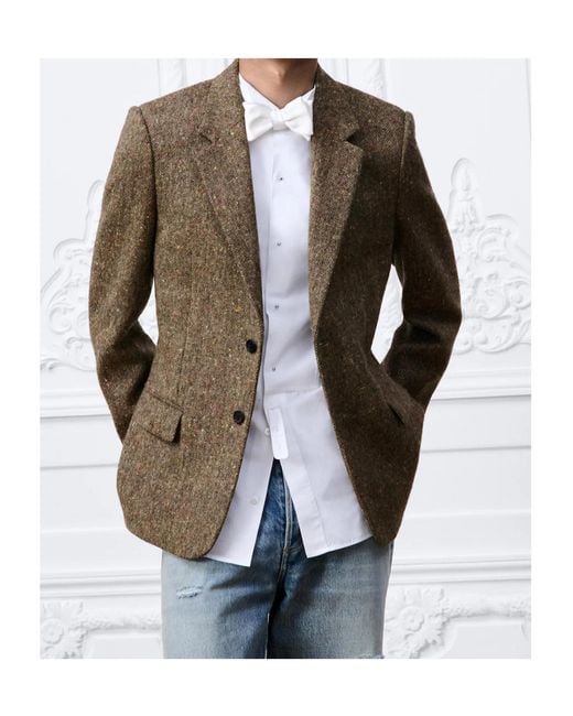 Dior Brown Single-Breasted Jacket for men