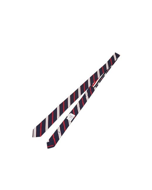 Thom Browne Metallic Pointed Tip Striped Tie for men