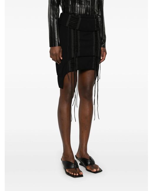 Helmut Lang Black Aviator Skirt