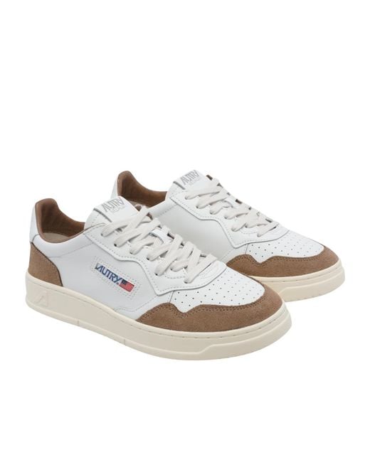 Autry White Medalist Sneakers for men