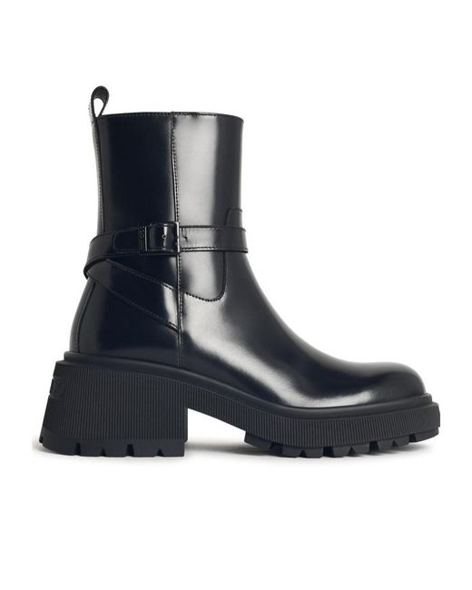 Jimmy Choo Blue Conny Flat Ankle Boots