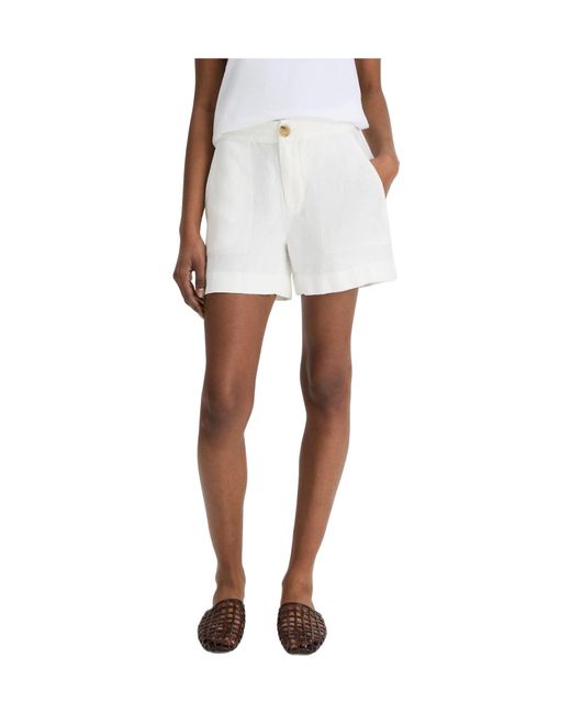Vince White Basic Shorts