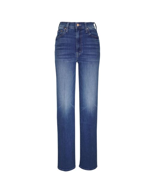 Mother Blue Belt-Loop Jeans
