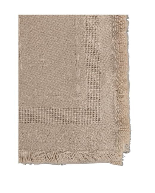 Ferragamo Natural Fringed Scarf