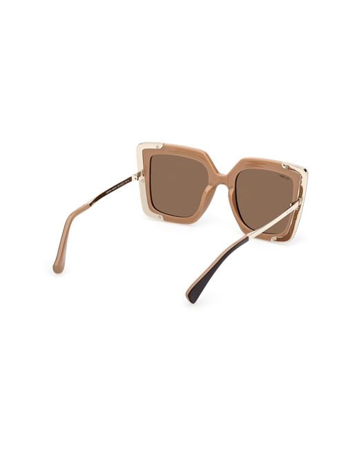 Max Mara Multicolor Square Frame Sunglasses