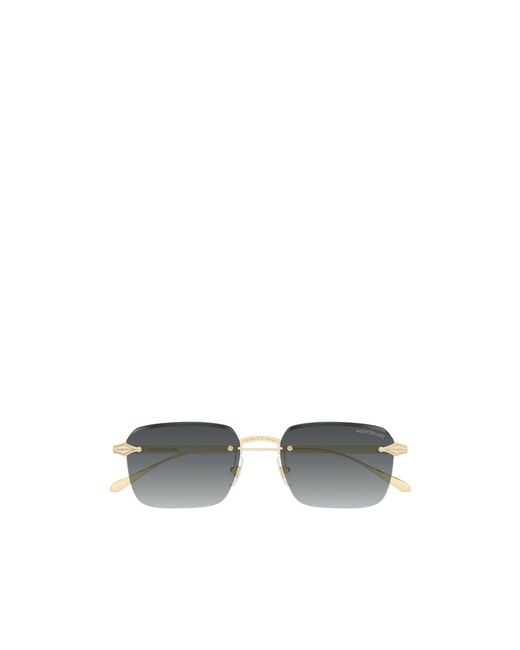Montblanc Multicolor Eyewear Square Frame Sunglasses for men