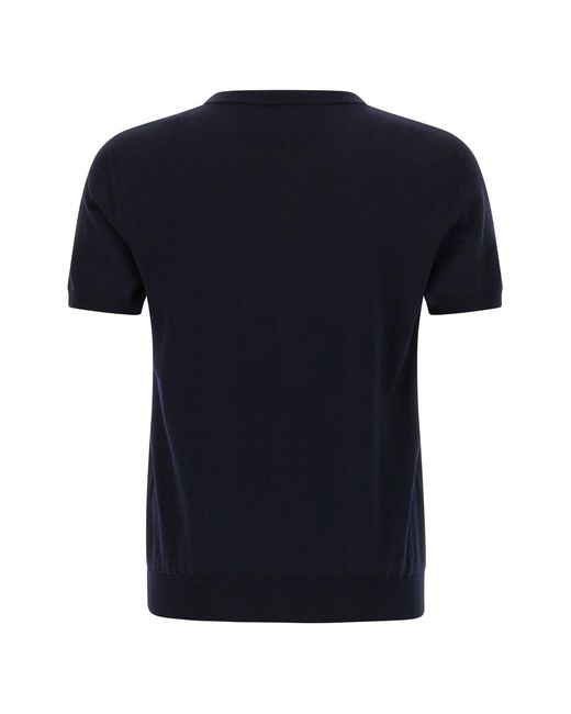 Valentino Black Vlogo Signature Short-Sleeved Sweater for men