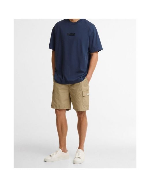 Barbour Blue Logo Short-Sleeve T-Shirt for men