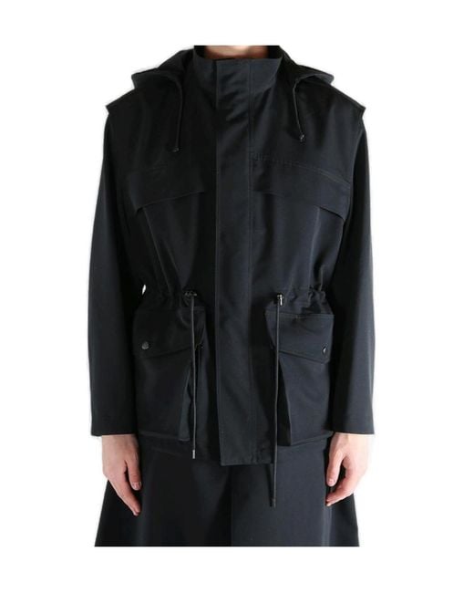 Auralee Black Max Over Vest for men