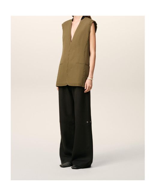 AMI Green Wool Gilet