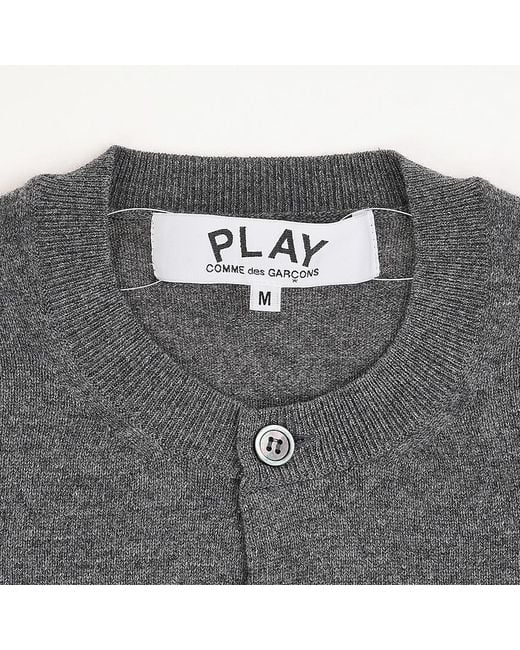 Comme des Garçons Gray Long-Sleeve Cardigan for men