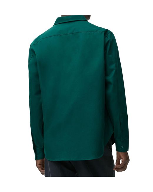 Loewe Green Anagram Embroidered Shirt for men