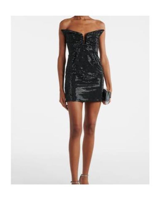 Roland Mouret Black Crystal-Embellished Minidress