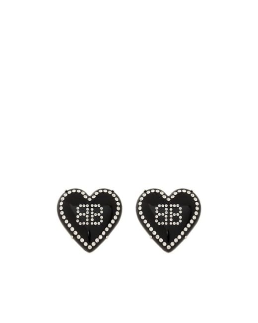 Balenciaga Multicolor Bb Logo Embellished Earrings