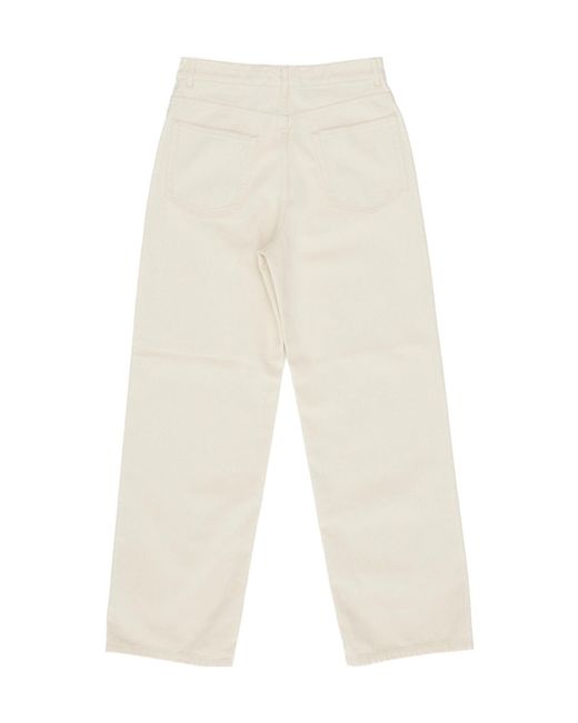 Rohe White Belt-Loop Jeans