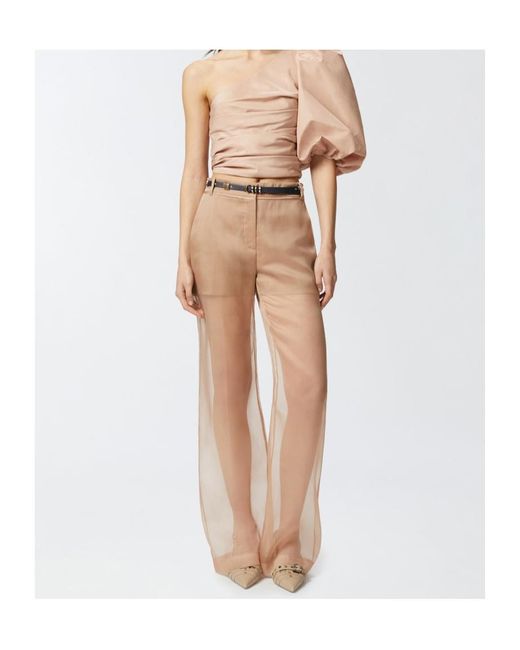 Pinko Natural Straight Trousers