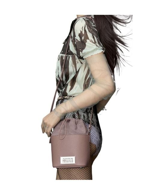 Maison Margiela Gray 5Ac Drawstring Bucket Bag