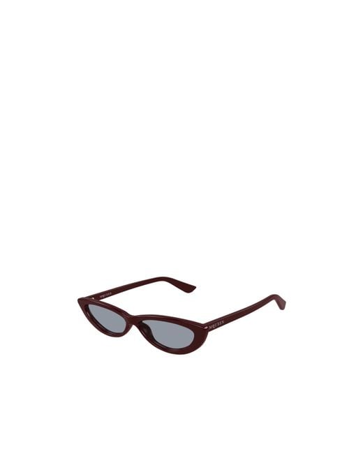 McQueen White Eyewear Cat-Eye Frame Sunglasses