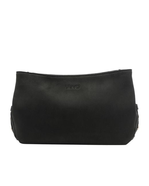 Liu Jo Purple Logo Studded Shoulder Bag