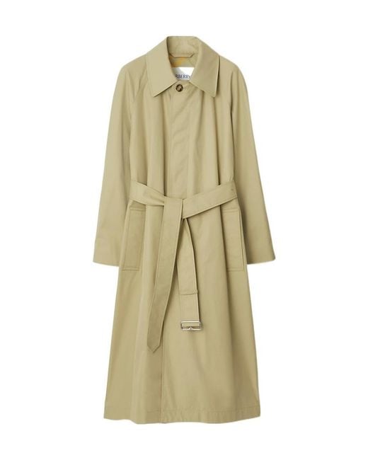 Burberry White Bradford Car Cotton Trench Coat