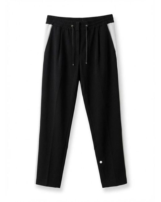 Max Mara Black Drawstring Casual Pants