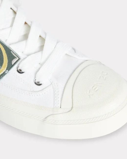 KENZO White High Top Sneakers for men