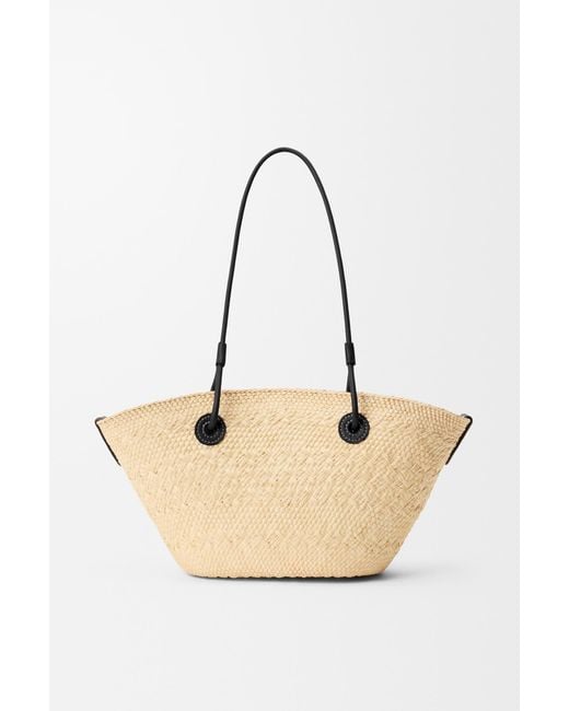 Loewe Natural Logo Detail Top Handle Bag