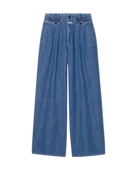 Closed Blue Wenda Pleated Jeans