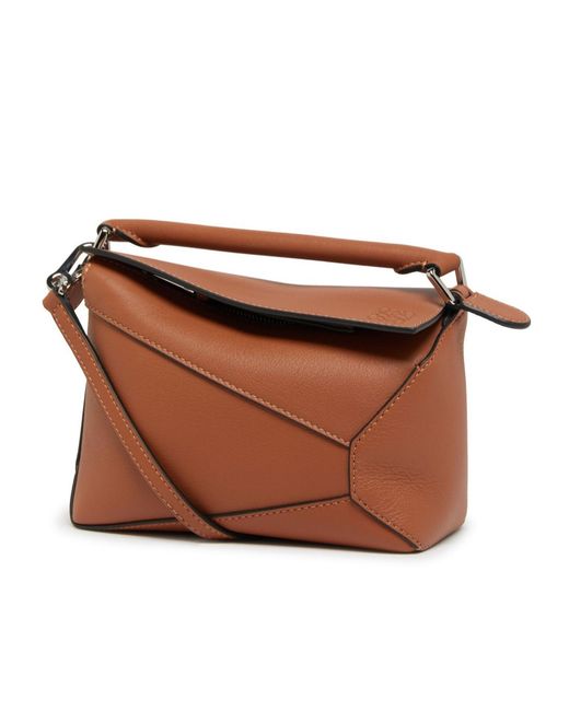 Loewe Brown Puzzle Mini Shoulder Bag