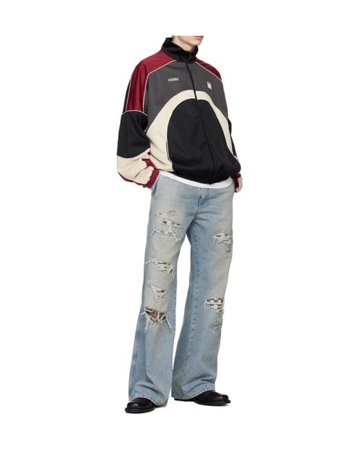 Amiri Gray Zipped Track Jacket for men