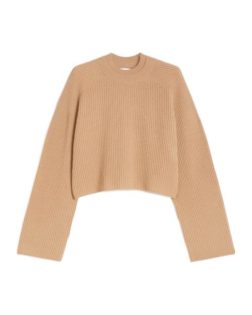 Max Mara Natural Fishermans Rib-Knit Wool And Cashmere Jumper