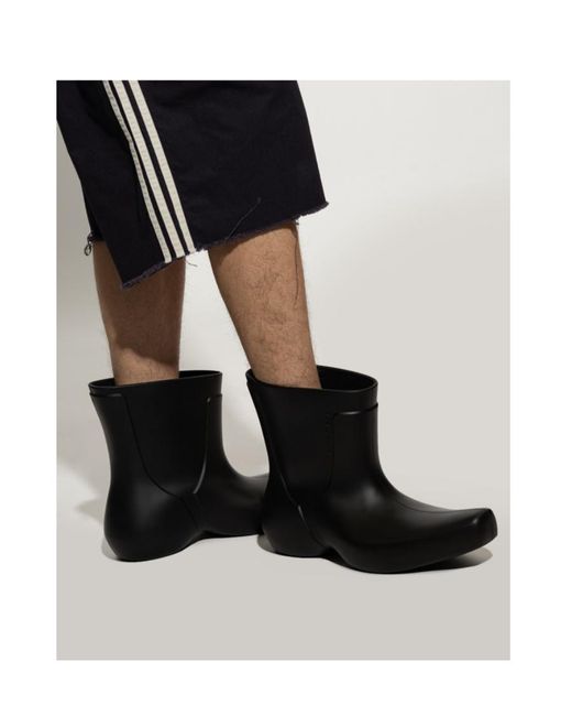 Balenciaga Black Excavator Rain Boots for men